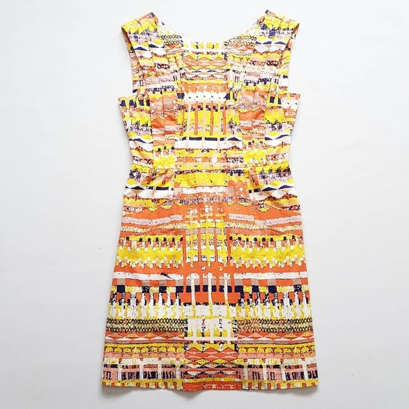 Plenty by Tracy Reese Pleated Shift Dress 8 - Picture 1 of 12